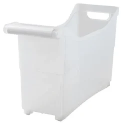 The Lakeside Collection Plastic Storage Bin With White Handle And Rolling Wheels For Kitchen, Pantry, Craft, Office Or Toy Organization 12 The Lakeside Collection Plastic Storage Bin With White Handle And Rolling Wheels For Kitchen, Pantry, Craft, Office Or Toy Organization -The Collective Goods GUEST f447c524 a845 4aed a902 87e01ec58390