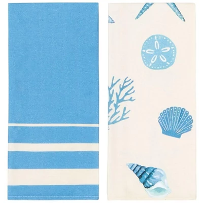 The Lakeside Collection Coastal Kitchen Collection - Set Of 2 Kitchen Towels 4 The Lakeside Collection Coastal Kitchen Collection - Set Of 2 Kitchen Towels - Image 2