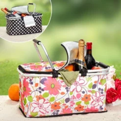 The Lakeside Collection Insulated Picnic Baskets -The Collective Goods GUEST f688bb64 f685 4411 93cd a30f0c2e9bc1