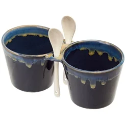 The Lakeside Collection Double Dip Bowls With Spoons -The Collective Goods GUEST f769586a 220f 41c9 b148 369b69d81200