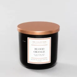 12oz Lidded Glass Jar 2-Wick Candle Blood Orange - The Collection By Chesapeake Bay Candle