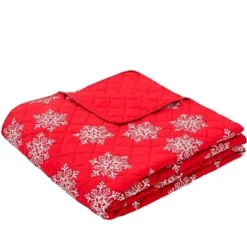 The Lakeside Collection Red Snowflake Quilt Set With Shams - Full/Queen -The Collective Goods GUEST f9f1b339 d236 4bf1 b8a2 e464bda0bb45