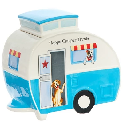 The Lakeside Collection Table Toppers Dog Themed Tabletop Collection Kitchen Dining Tail Wagging - Camper Cookie Jar 3 The Lakeside Collection Table Toppers Dog Themed Tabletop Collection Kitchen Dining Tail Wagging - Camper Cookie Jar