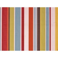 The Hamptons Collection 110” Green, Orange And Yellow Striped Brazilian Style Hammock With Stand