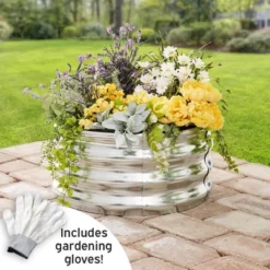 The Lakeside Collection Round Galvanized Raised Garden Bed Kit -The Collective Goods GUEST fbcdd7f6 42b1 429d a808 8c0bfa14f278