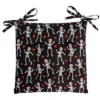 The Lakeside Collection Dancing Skeleton Chair Pad With Ties
