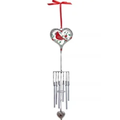 The Lakeside Collection Memorial Cardinal Wind Chime W/Heart Ash Locket -The Collective Goods GUEST fe95db01 ff11 41bd 80ab 079aa068e58e