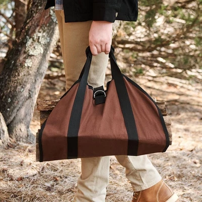 The Lakeside Collection Firewood Carrier And Storage Bag With Carry Straps 8 The Lakeside Collection Firewood Carrier And Storage Bag With Carry Straps - Image 6