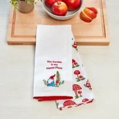 The Lakeside Collection Set Of 2 Spring Mushroom Embroidered Kitchen Towels - Happy Place Garden 11 The Lakeside Collection Set Of 2 Spring Mushroom Embroidered Kitchen Towels - Happy Place Garden -The Collective Goods GUEST ffde19f0 1d96 45b6 836f fcba6311994a